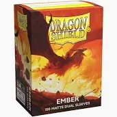 Dragon Shield - Standard Size Dual Matte Sleeves (100 ct.) - Ember